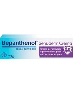 Bepanthenol Sensiderm Crema Lenitiva per Dermatite Atopica Eczema e Prurito Senza Cortisone 20g